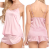 Conjunto de pijama de satén 2 piezas - Rosa